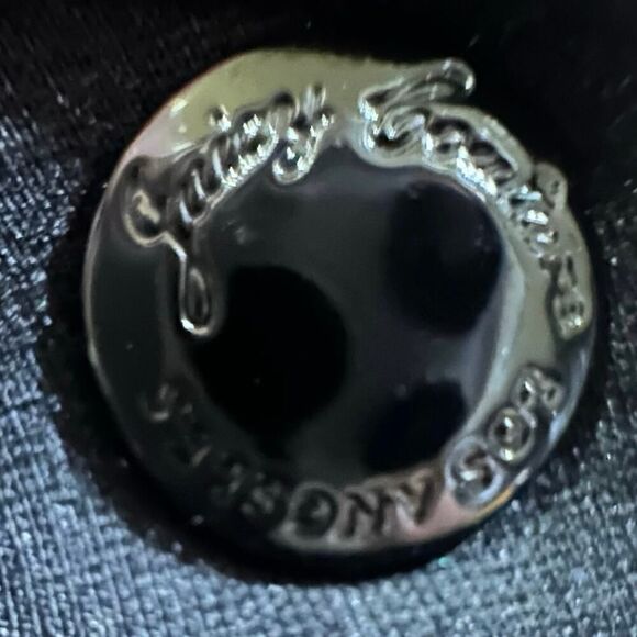 NWOT Juicy Couture Black Label SZ 4 Ponte Knit Preppy Snap Button Up Mini Skirt - Picture 4 of 16